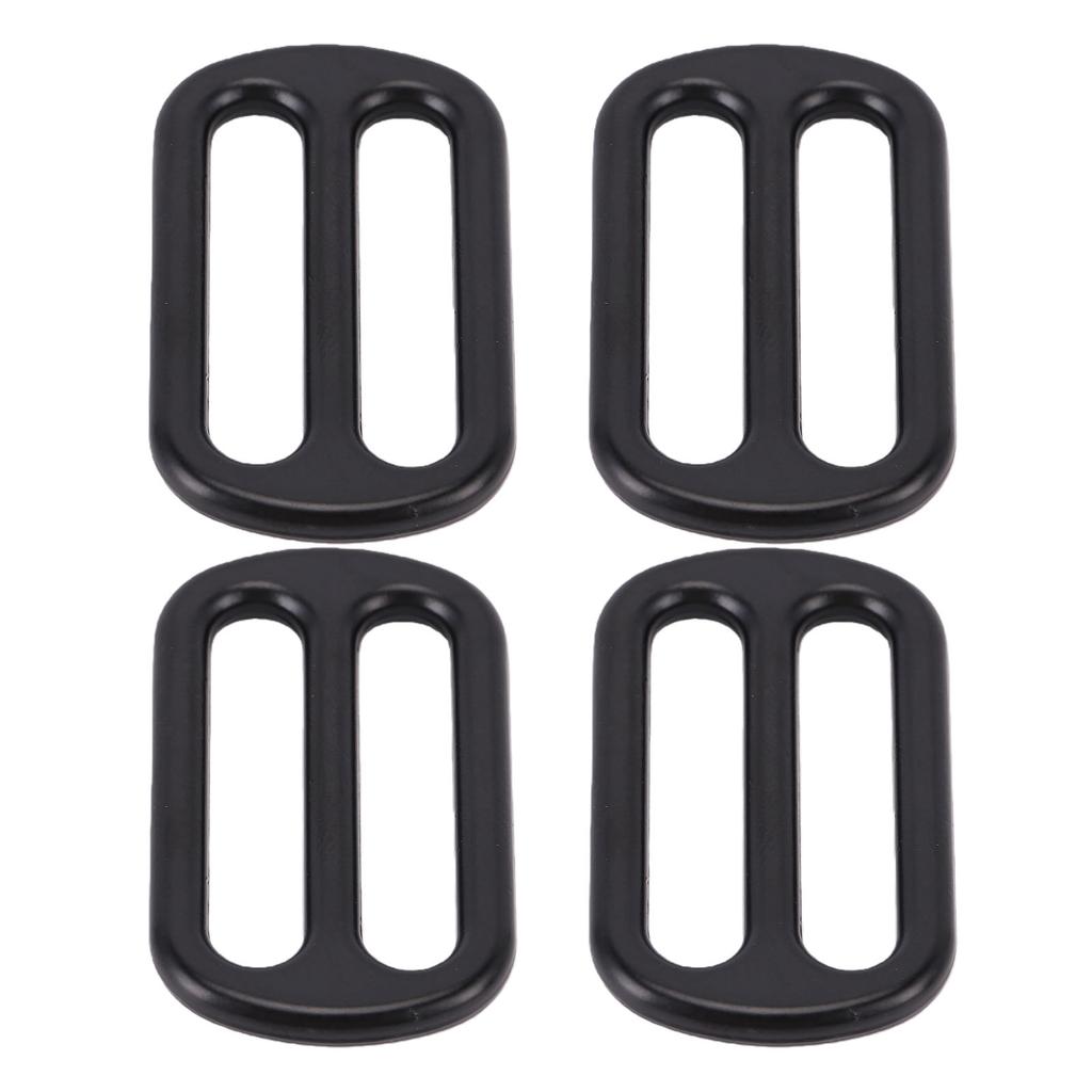 10 Pcs Slide Buckle 43x26mm Webbing Strap Adjustable Buckle Fastener Metal Strap Slider Adjuster for Clothing Bag