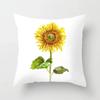 Office Living Room Home Pillowcase Sunflower Print Pattern Pillowcase Car Ornaments