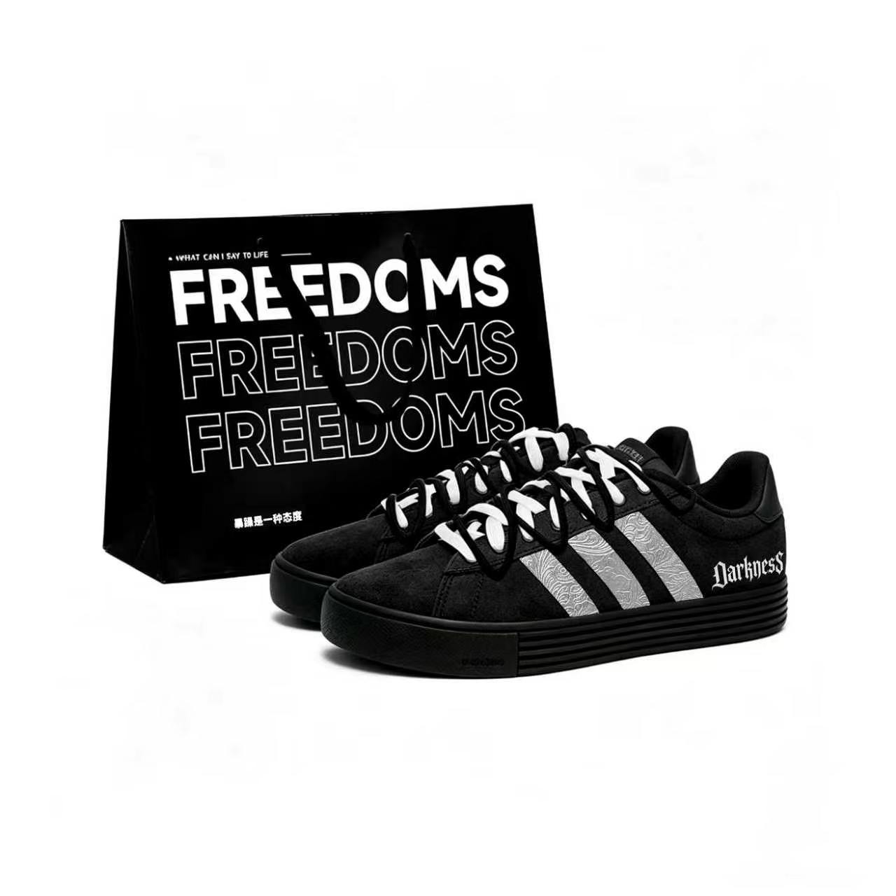

Adidas Daily 4.0 Black Silver Subtle Texture Synthetic Leather Slip Resistant Abrasion Resistant Low top JI4355(Team1522-) 42⅔