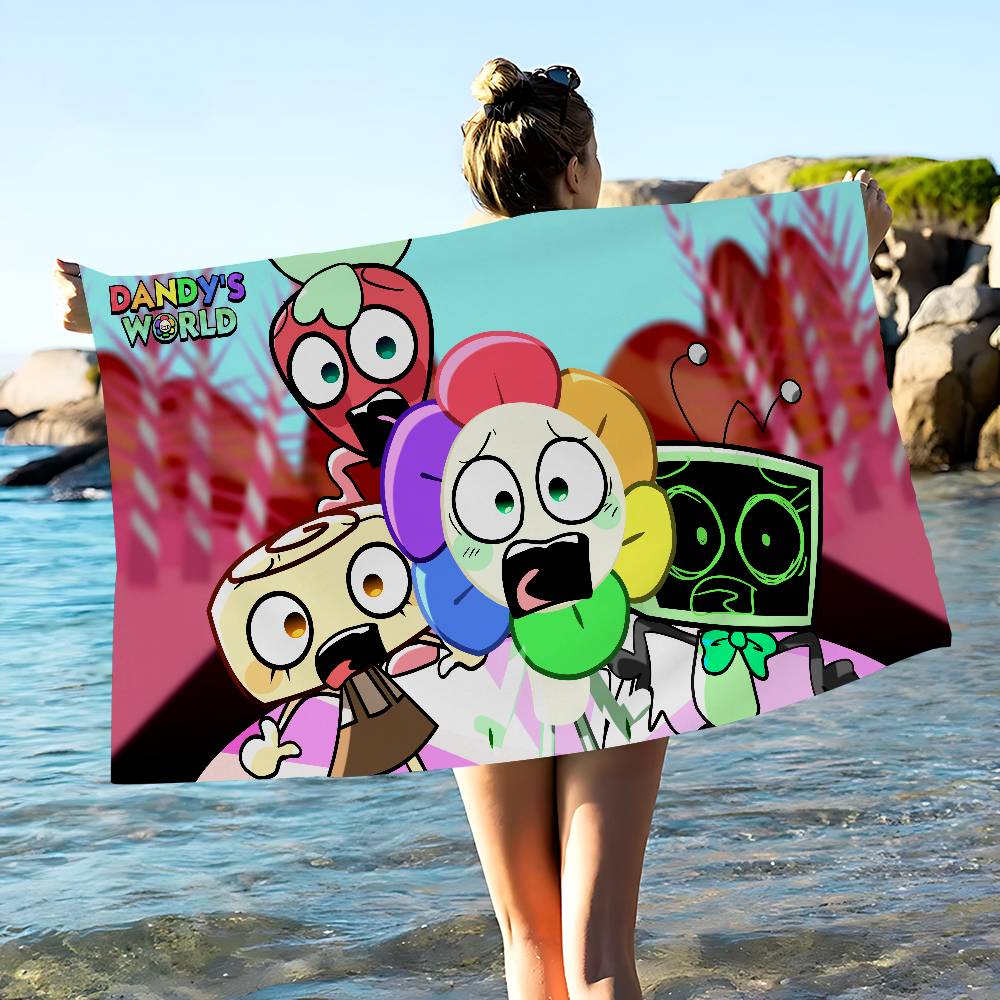 Heißes Horror-Spiel Dandys World Mikrofaser Strandtuch Saugfähig Schnelltrocknend Weich Yoga Schwimmen Resort Bergsteigen Handtuch