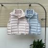 Light down cotton vest women's short new stand-up collar casual vest, ribs vest jacket