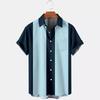 New summer casual hot sale D printing short-sleeved shirt Hawaiian shirt men's vacation seaside source