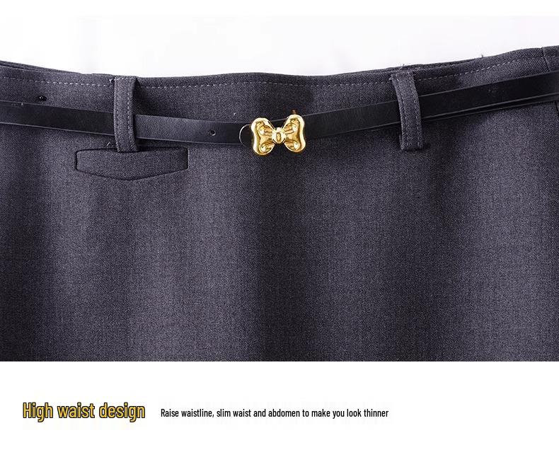 Women’s 2025 High-Waisted Slimming Midi Skirt – New Petite Spring Style