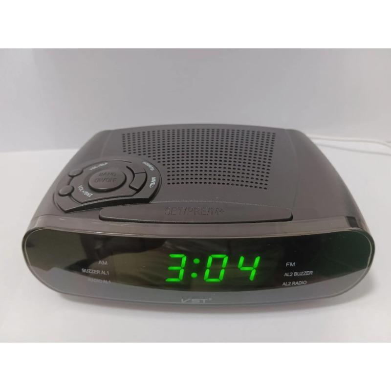 

Будильники Радио с AM/FM цифровым светодиодным дисплеем с функцией повтора сигнала, резервное питание от батареи, домашний декор, настольные цифровые часы