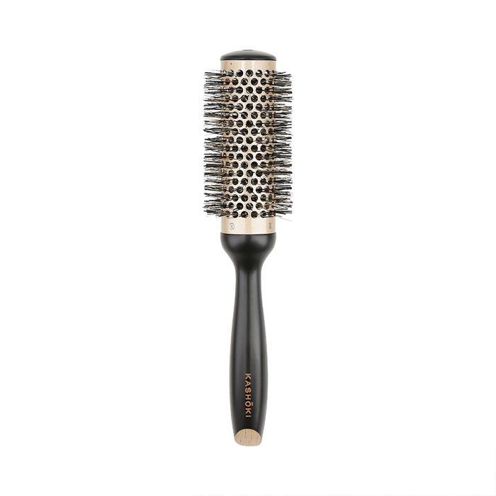 Brosse Ronde - Kashōki - Essential Beauty - 35mm - Poils de Sanglier - Coiffage Efficace