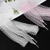 Ballet Style Silk Shoelaces with Lace Trim - Colorful & Cute Girly Accessories for German Training Shoes (1 Pair)