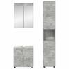 Bathroom Furniture Set TULUM 3 Pcs Concrete Grey 60 X 34 X 63 Cm