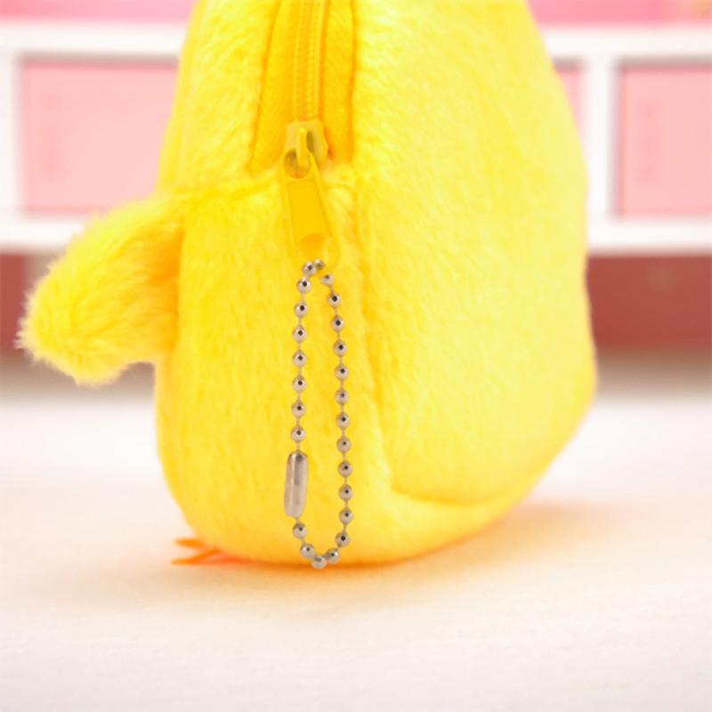 1Pcs Cute Little Yellow Chicken Coin Purse Soft Mini Cartoon Coin Purse