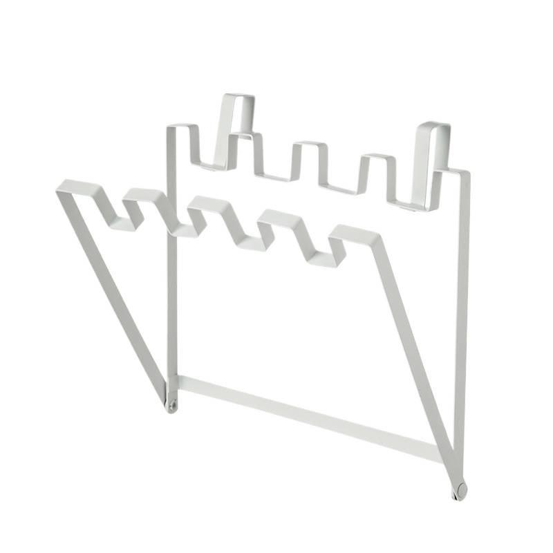 Foldable Kitchen Trash Bag Holder: Wall-Mounted, Wrought Iron, for Cabinet Door