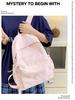 Minimalistischer leichter Rucksack für Damen - Vielseitige Unifarbe für Reisen und Schule (2025)