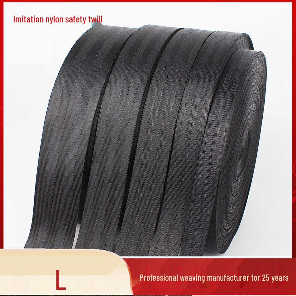 Spot Imitation Nylon Seatbelt Webbing: 3.8cm, Dense Polyester Twill 2-5cm