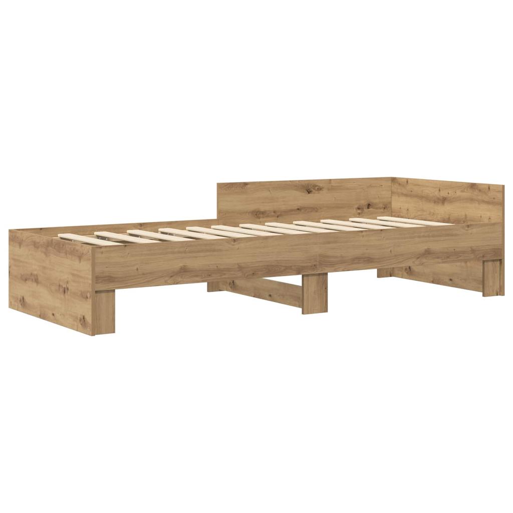 Bed Frame with Headboard Artisan Oak 80 x 200 cm
