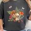Cottagecore Mystic Forest Mushroom Comfort Color Shirt, Autumn Jumper Shirt, Boho Hippy Clothes, Nature Woodland Tee, Aesthetic Folk Clothes