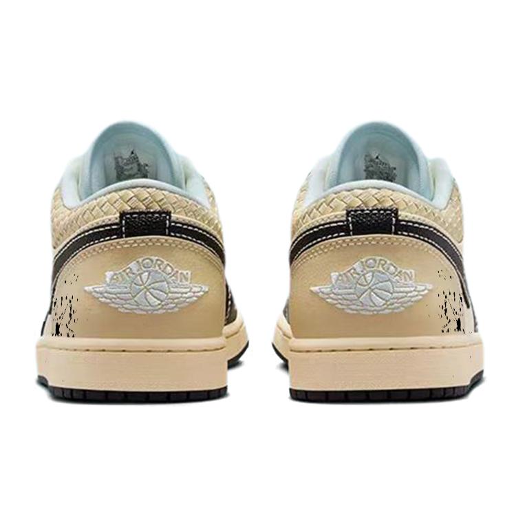 Jordan Air Jordan 1 Vintage Basketbalové boty Pánské Nízké Béžové/Černé HQ3437-101(Tým56-)