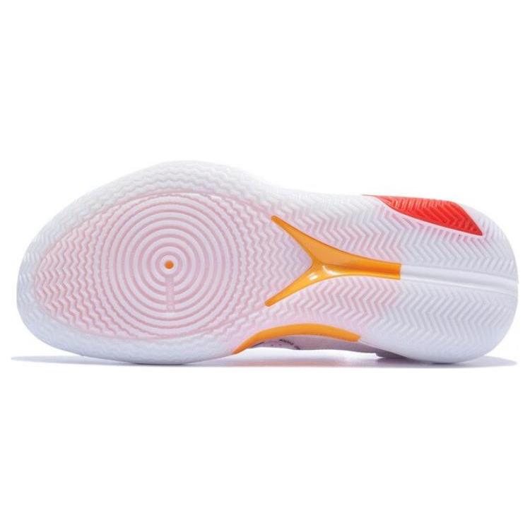 New LiNing Speed 9 Ultra Cushioning Anti Slip And Wear Resistant High Top Basketball Shoes White Red ABAT013-5