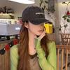 Baseball cap men's washed denim letter embroidery autumn and winter new outdoor sports sunshade cap tide