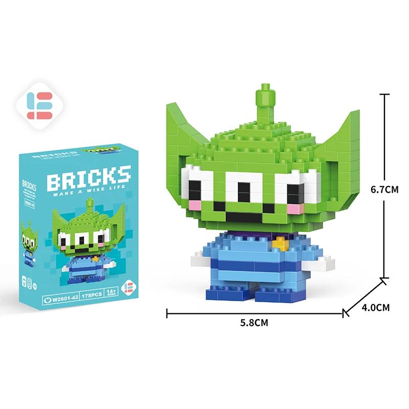 Stitch Building Blocks Anime Kawaii Cartoon mini Action Children's Figures Blocks Bricks Assemble DIY Toys Gift for Kids