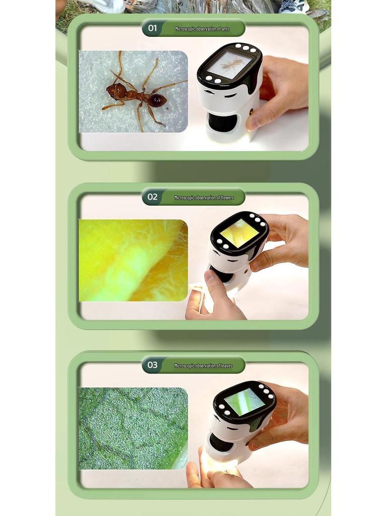 Portable 1000x Microscope Camera for Kids' Science and Middle School Projects.