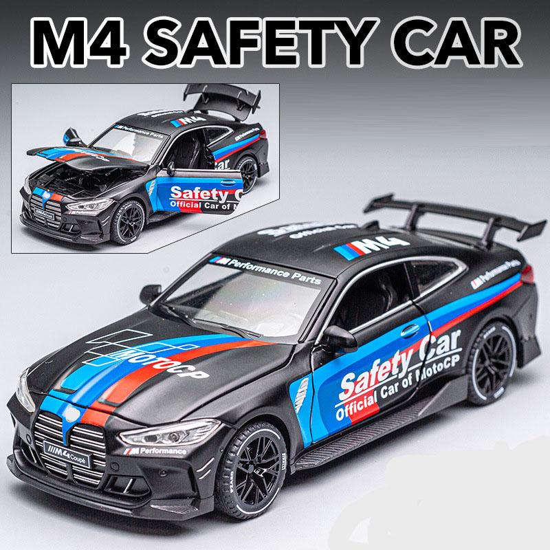 1/32 BWM-M4 Alloy Car Model High Simulation Diecasts Toy with Sound and Light Pull Back Vehicles Decoration Toys for Kids