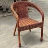Comfortable Rattan Chair Outdoor Armchair Living Room Aesthetic Backrest Chairs Decorative Vintage Armchairs Rattan Furniture