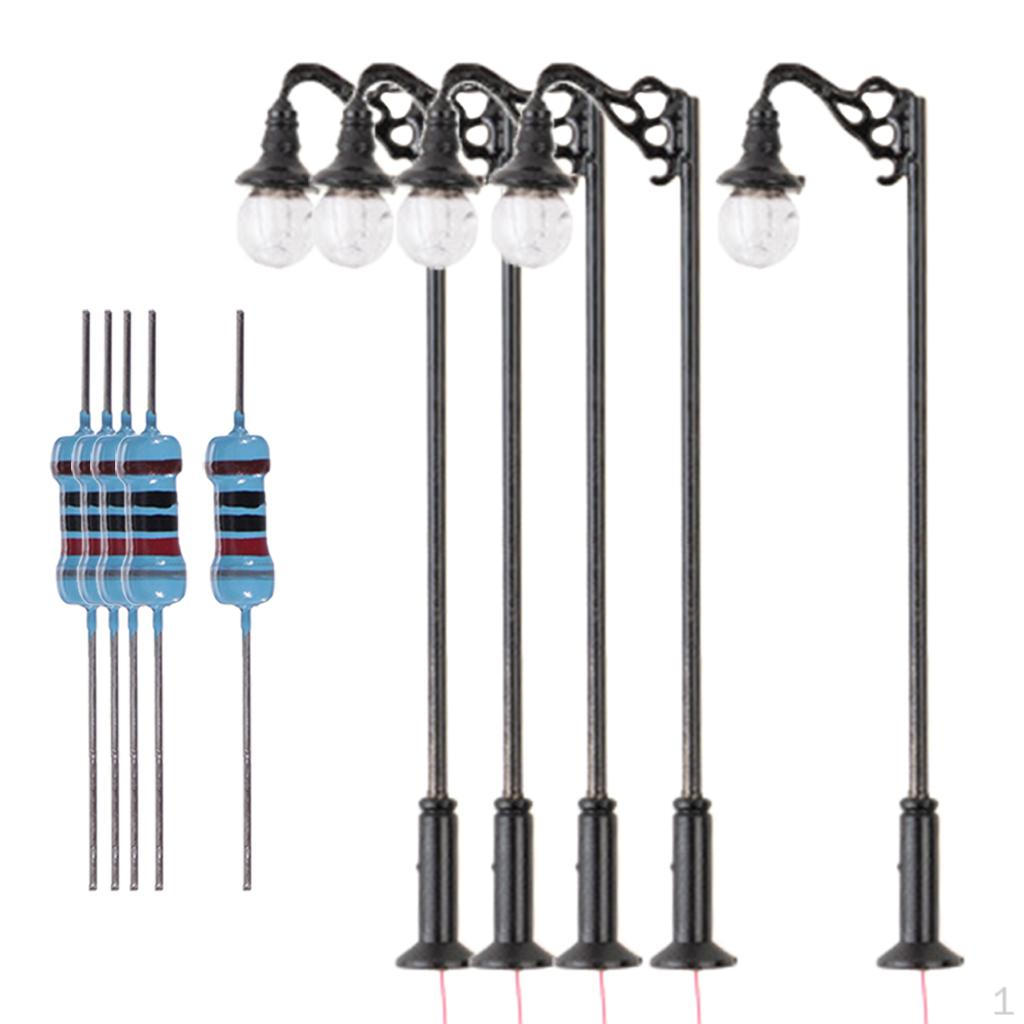 1/87 HO Scale Street Lights Train Scenery Micro Landscape Architecture Model