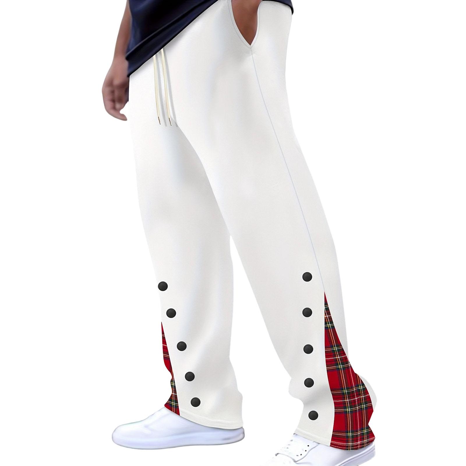 

Чоловічі Вуличні Спортивні Вільні Штани-Карго з Великими Кишенями XL білий