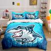 Shark-Themed Decorative Gift Set Multiple Sizes Kid'S And Adults' Bedroom Exquisite 3Pc Bedding Set, Gift