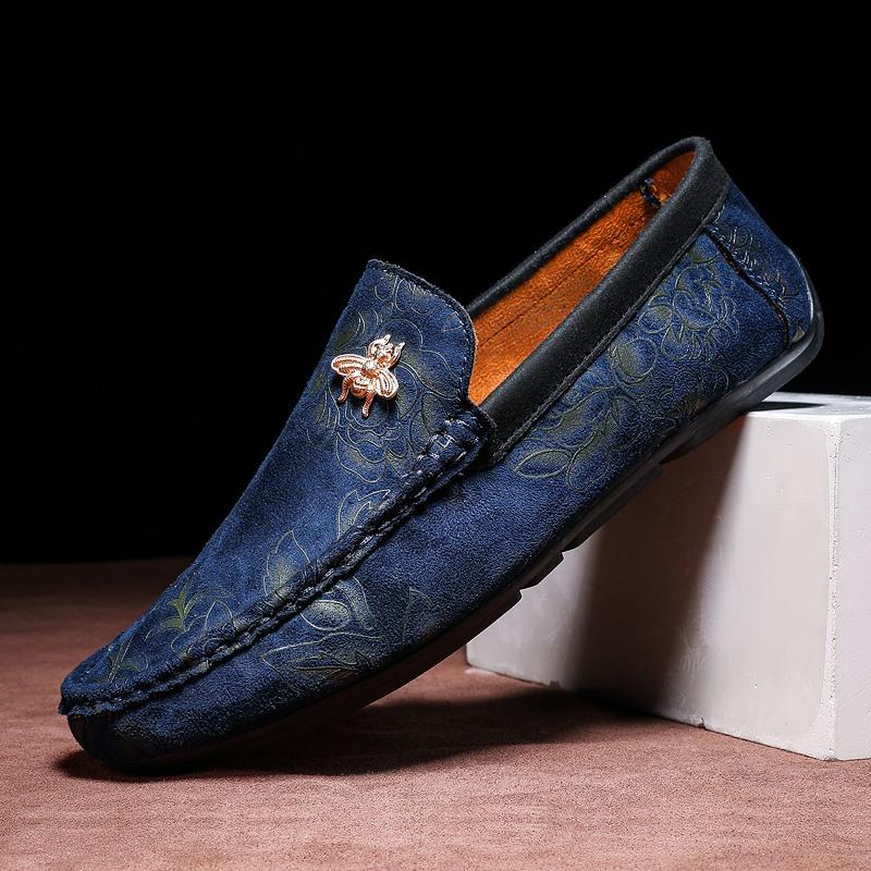 Leichte Herren Freizeitschuhe 2025 Herrenschuhe Leder Herren Penny Loafers Herren Mokassins Slipper Herren Flats Männliche Fahrschuhe