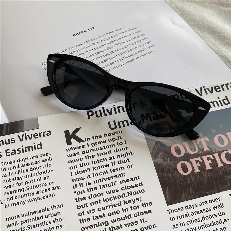 

New Vintage Cat eye Sunglasses Woman Sexy Retro Small Cat Eye Sun Glasses Brand Round Colorful Eyewear for Female Oculos De Sol MULTI