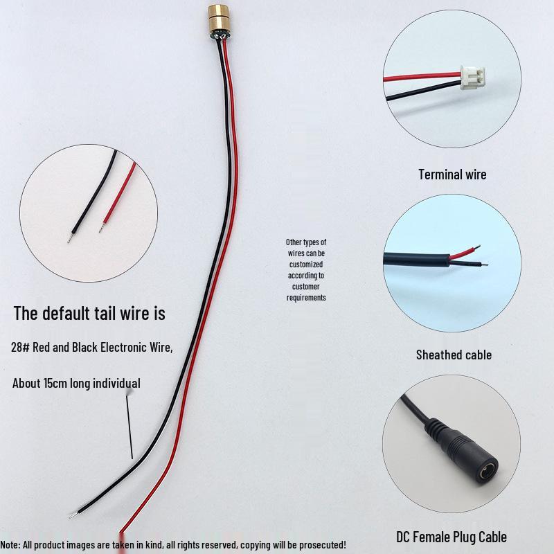 6x9mm 650nm 0.4mW Red Laser Module with Plastic Lens