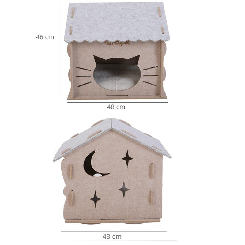 Soft Cat Bed Deep Sleep House Dog Cat Winter House Removable Cushion Enclosed Pet Tent For Kittens Puppy Supplies Cat House