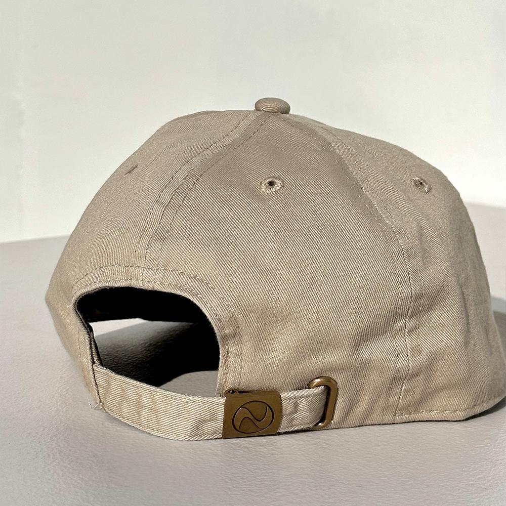 Nyuhaeteun Cotton Flat Brim Cap (Khaki)