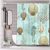 Sea bottom creature shell water plant Bathing Curtain  Bathroom Shower Curtain Waterproof With 12 Hooks Home Deco