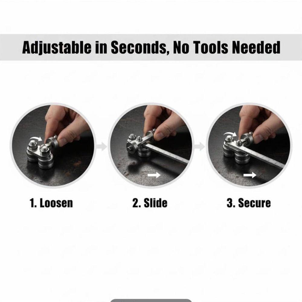 Dual Bearing Positioning Calipers Adjustable Stainless Steel Caliper Caliper Guide  Carpentry Work