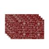 Festive Christmas Printed Linen Placemats - 4-Piece Set