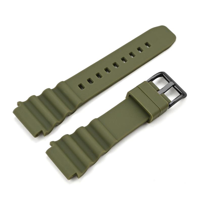 20mm/22mm Silicone Watch Strap for Seiko 007, Citizen, and Abalone Small MM Dive Watches