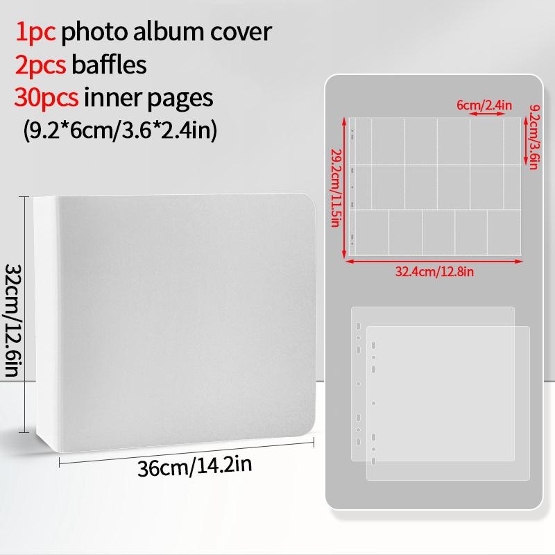 5-15 Grid Binder Photocard Holder 10-90pcs Inner Page Large Capacity Photo Album Idol Card Collect Book Poka Cards Binder Album