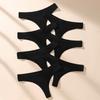 7 Stück Damen Strings Slips Baumwolle Gestreift Unterwäsche Sexy Unterhosen Einfarbiges Höschen Weiche G-Strings Damen Dessous Übergröße XS-XL