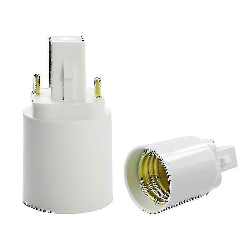 Abs Led G24 To E27 Adapter Socket Halogen G24d-1 Cfl Light G24d-2 Base Converter E27 -Yx