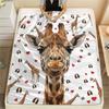 1PC Cartoon Animals Print Flannel Blanket, High Quality All Seasons, Home Decor, Warmth and Comfort, Perfect for Christmas Gifts
