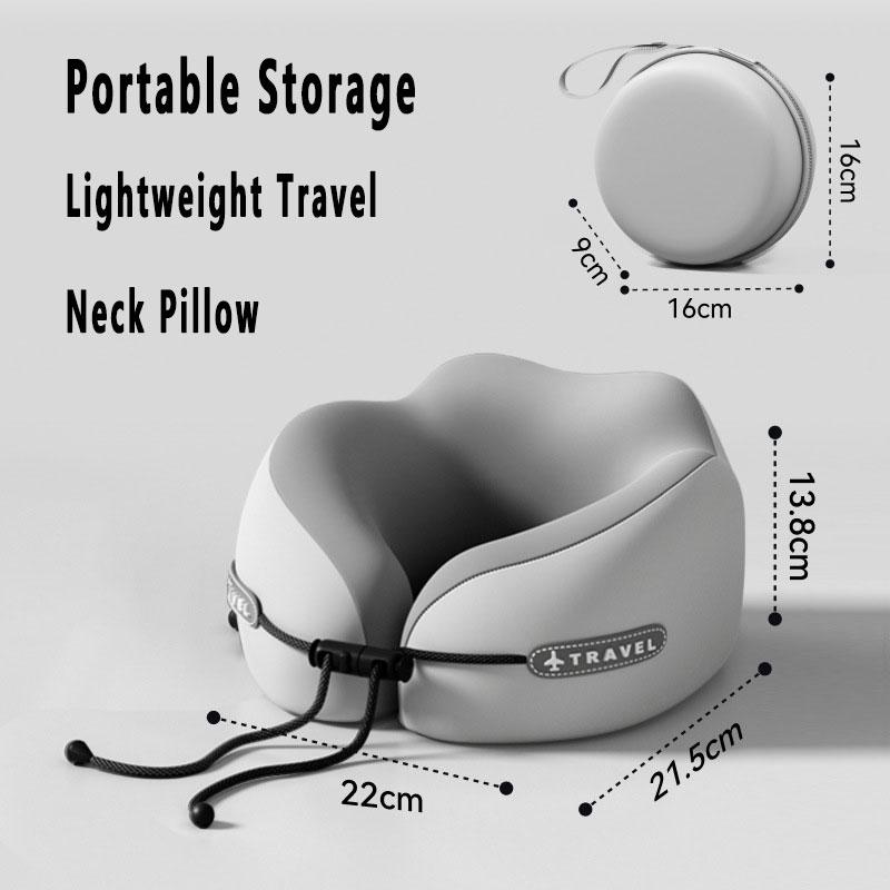 

Портативная подушка из пены с эффектом памяти для бизнеса, мягкая, для путешествий, U-образная, для массажа шеи, для путешествий на самолете, для высокоскоростных поездов, подушка для здоровья шейного отдела позвоночника серый