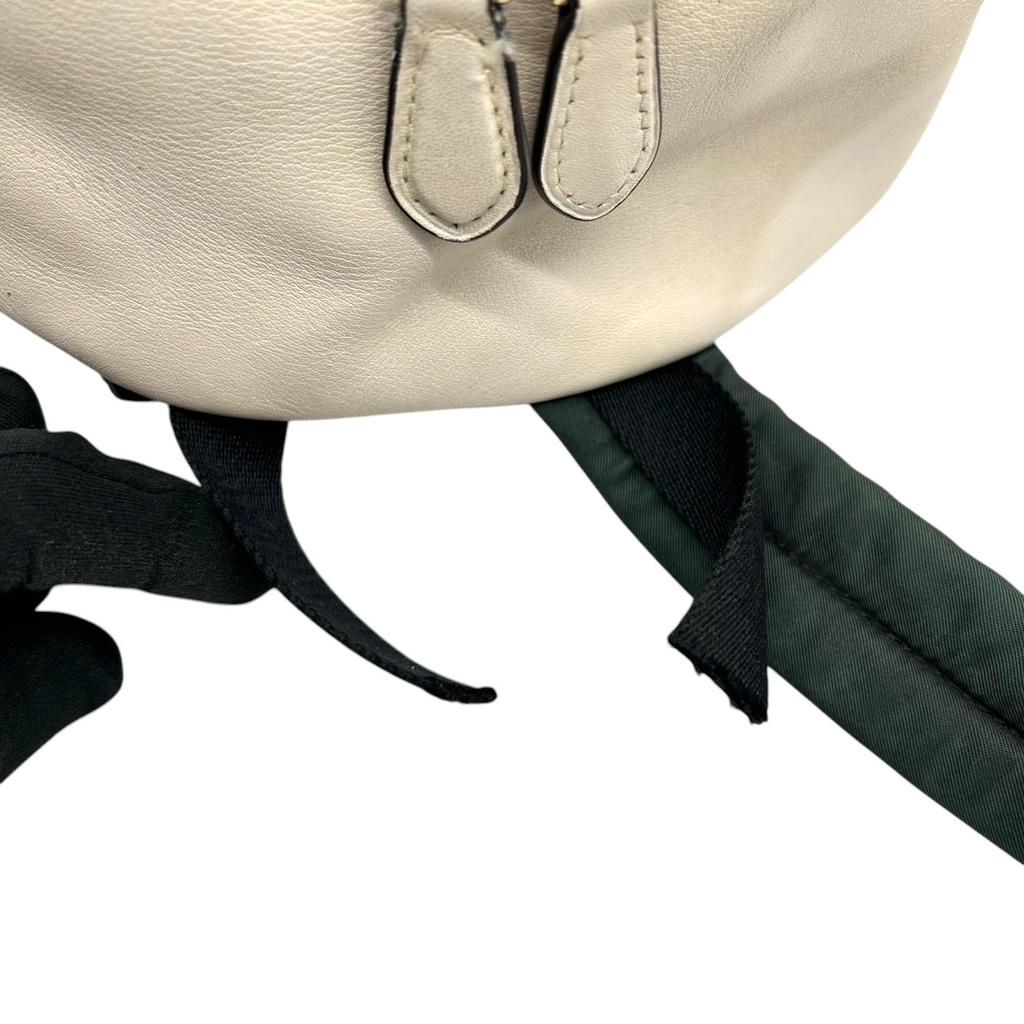 Used COACH Backpack Â· Daypack Signature Medium CharlieBackpack Â· Daypack Beige/white PVC/leather Women