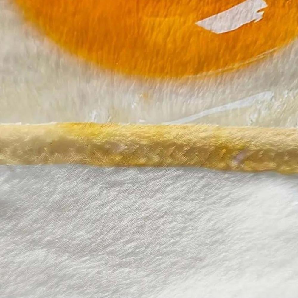 Fun Fried Egg Blanket (Size Option : 75cm, 150cm)