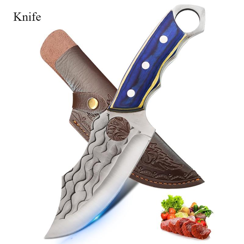 Barbecue Knife Slicing Fruit Fish Meat Butcher Boning Knife High Stainless Steel Utility Knife Chef Cook Cleaver Kitchen Knives