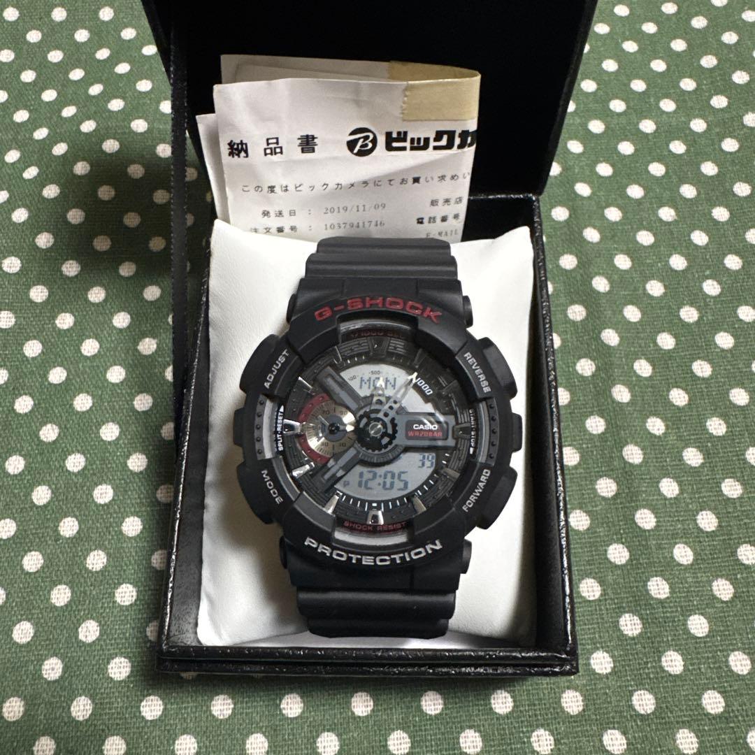 

[Б/У] Разряженная батарея, оригинальные японские G-SHOCK GA-110-1A черные, без коробки