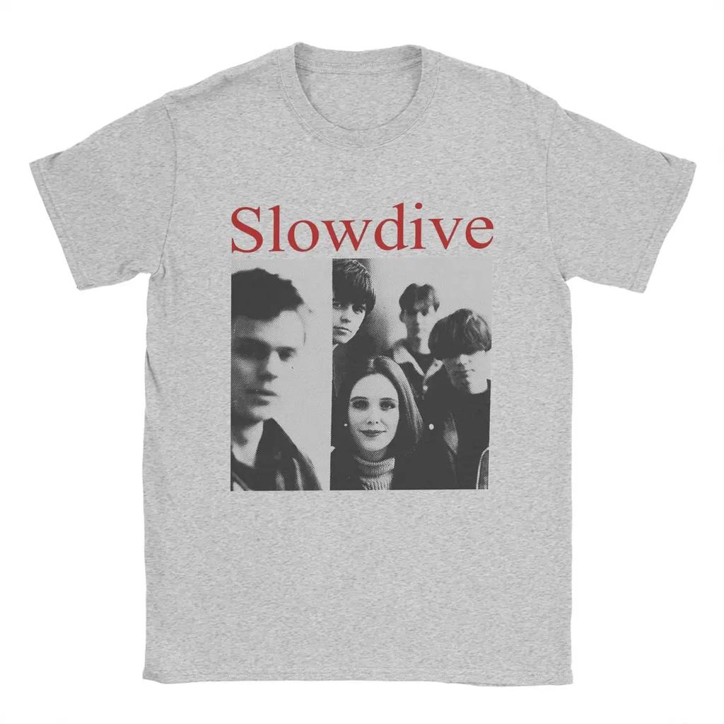 Pánské tričko Slowdive 90. léta 100% bavlna ležérní trička s kulatým výstřihem trička s krátkým rukávem oblečení dárek