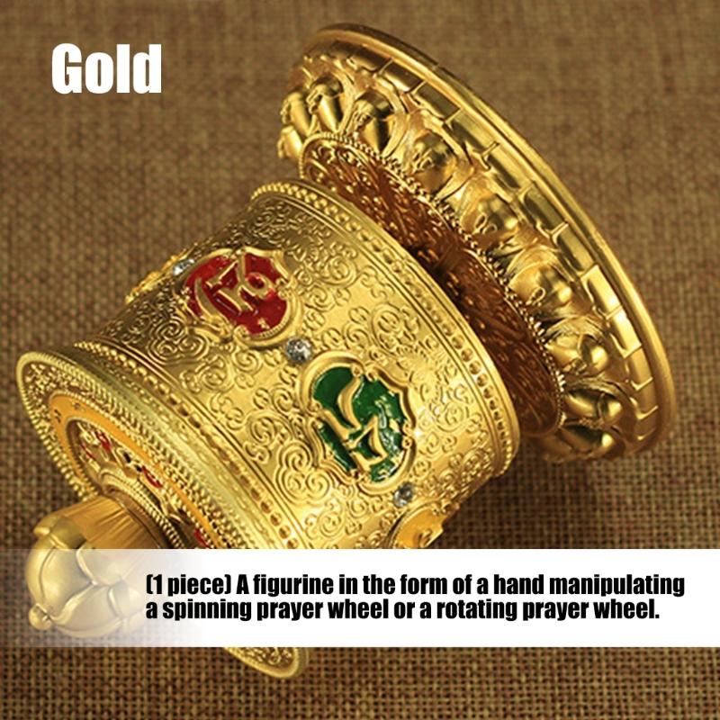 Tibetan Prayer Wheel Table Prayer Wheel Buddhas Scriptures Prayer Wheel for Praying Blessing Meditations Healings Yogas