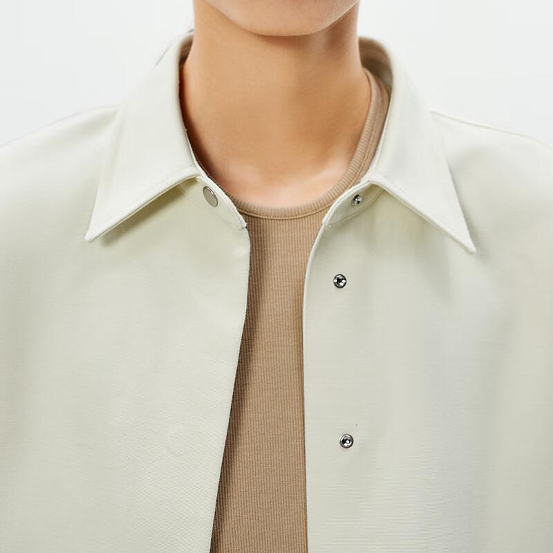 LESS 2025 Spring Loose Fit Short Collar Jacket