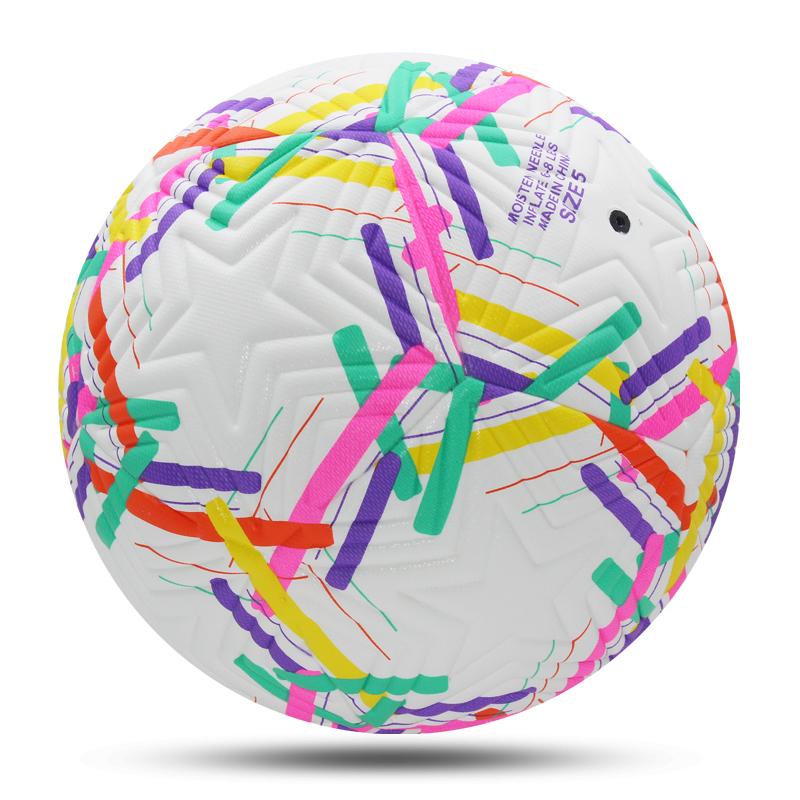 Standard Size 5 Soccer Ball High-Quality PU Material Seamless Construction Outdoor Match Game & Training Football Durable