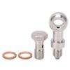 Banjo Bolt Kit M10x1.0 Stainless Steel Oil Resistant Hose Barb Washer Kit for Turbo Oil Feed 1.5mm